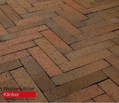Westerwalder_Klinker_Тротуарный клинкер ригель WK102RB  rot braun
