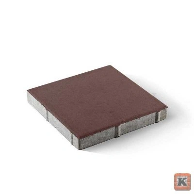Плитка квадрат Моно Коричневая 330x330х50 мм