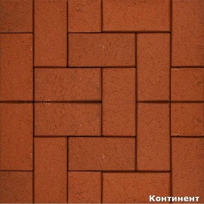 Тротуарный кирпич ABC Rot-nuanciert размер 200*100*45 мм
