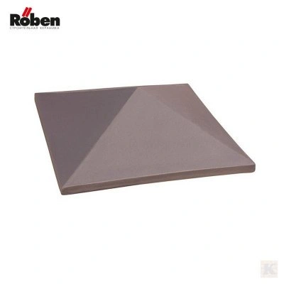 колпак столба Roben_Крышка керамическая 32x32 см для столба коричневая цельная BRĄZOWY 32x32 см