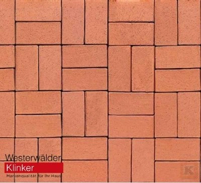 Westerwalder_Klinker_Тротуарный клинкер WK110R40 design rot
