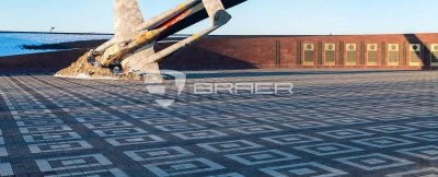 Бетонная тротуарная плитка "Гранит" BRAER серия "Лувр" | 200*200*60 мм