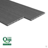 Террасная доска Qiji Premium пустотелая серый размер 3000х150х18 мм