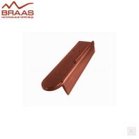 Боковая правая керамическая черепица BRAAS Опал - ГЛАЗУРЬ КАШТАН