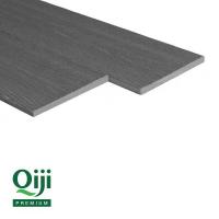Террасная доска Qiji Premium полнотелая серый размер 3000х150х18 мм