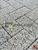 _Брусчатка Гранит Бело-черный 100x200х50 мм
