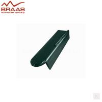Боковая правая керамическая черепица BRAAS Опал - ТОП ГЛАЗУРЬ ЗЕЛЁНАЯ ЕЛЬ