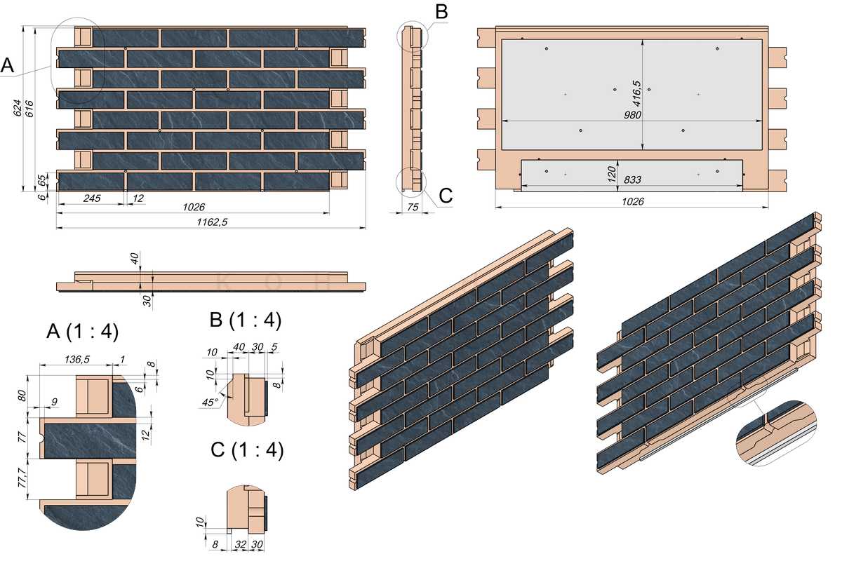 Чертеж термопанели BestPoint
