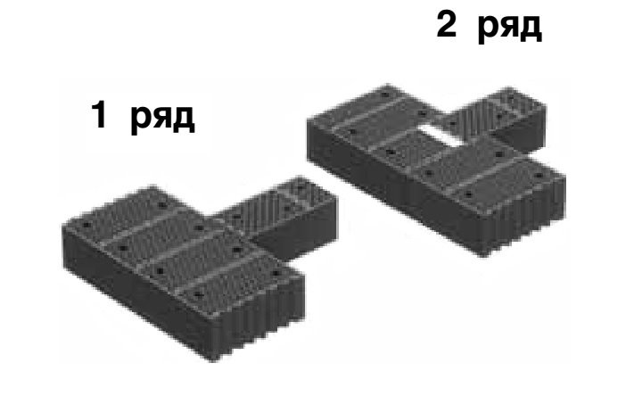 перевязка блоков porotherm 51 и porotherm 25