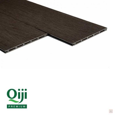 Террасная доска Qiji Premium пустотелая Венге размер 3000х150х18 мм