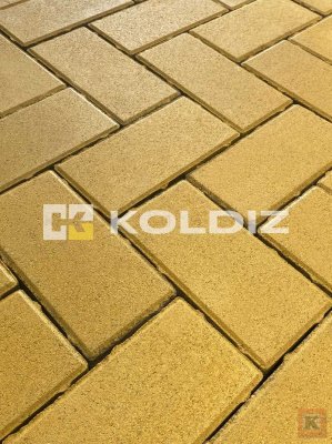 Брусчатка KOLDIZ Желтая размер 120х240х70 мм