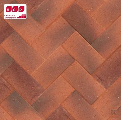 Клинкерная_Брусчатка красная Оксфорд умбра классик