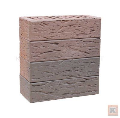 Кирпич СВЕТЛО-КОРИЧНЕВЫЙ ФЛЭШ лицевой ЛСР | рустик поверхность рустик на kkontinent.ru