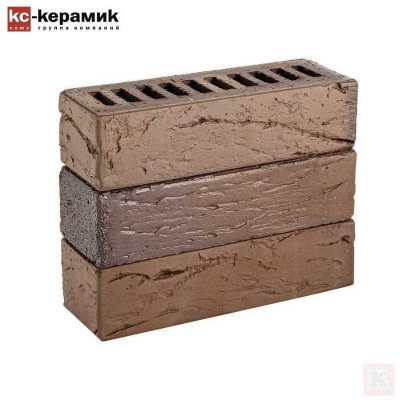 Кирпич лицевой КС-Керамик_Рочестер_Кора_Дерева 250*85*65 мм 
