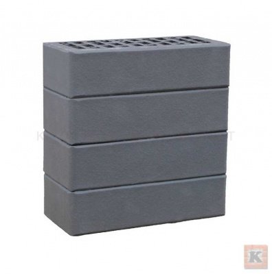 Клинкерный_кирпич_ЛСР_графитовый, поверхность гладкий