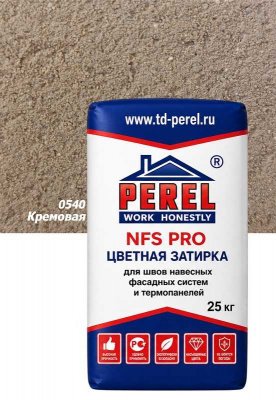 Цветная затирка Perel NFS Pro кремовая