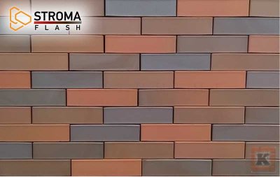 Кирпич облицовочный Строма Flash Bordo 1NF гладкий