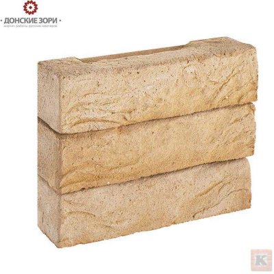 Кирпич ручной формовки ДОНСКИЕ ЗОРИ СТАНИЦА Белогорский 250*60*65 мм