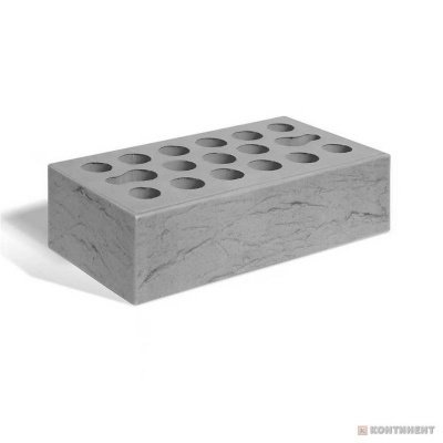 Кирпич лицевой Керма Серебро 1,4 НФ рустик, завод Керма