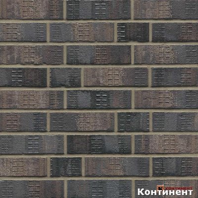 Кирпич клинкерный MUHR Schwarz-bunt Edelglanz Besandet Fusssortierung (№ 15F) 240*115*71 мм