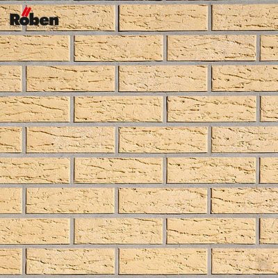 Клинкерная плитка под кирпич  Roben_rimini_gelb_genarb_besandet_NF14