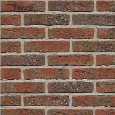 Бельгийский кирпич декоративный Blauw-Rood Genuanceerd Gesinterd WF50 TERCA