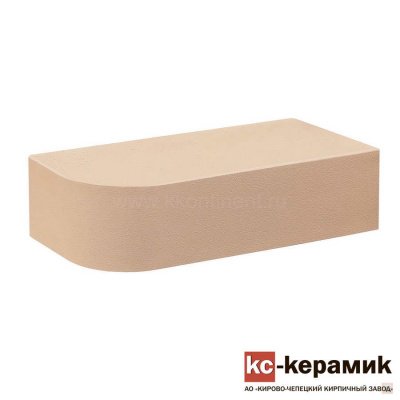 Кирпи облицовочный полнотелый КС-Керамик Лотос фигурный