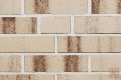 Кирпич облицовочный KÖNIGSTEIN Эрфурт Вюсте фото кладки белый раствор_
