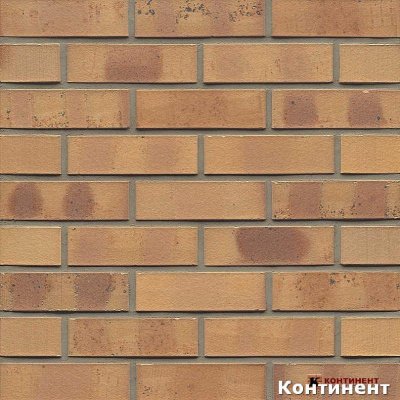 Клинкерный кирпич Hellbraun-Bunt Kohle (№ 06K), ТМ 