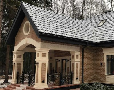 Кирпич ручной формовки Сафоново Клинкер Модель №9, размер 210х60х65 мм фото дом 2