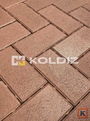 _Брусчатка стандарт Бордовая 100x200х40 мм