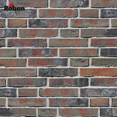 Кирпич клинкер ручной формовки_wiesmoor DF_kohle-bunt_Roben