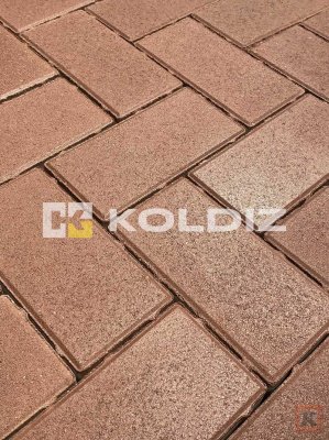 Брусчатка KOLDIZ Бордовая размер 120х240х70 мм
