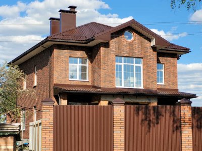 Кирпи облицовочный Дом Lava Hard 1 KERMA Primium