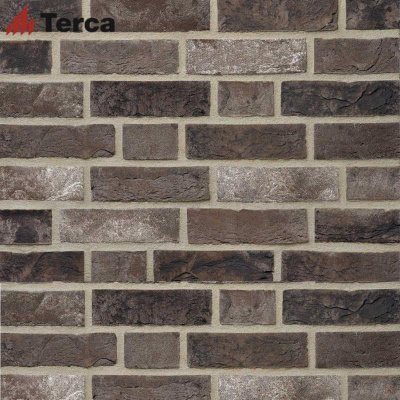 Кирпич ручной формовки Cinder Coal-White Grijs-Zwart-Wit WDF65 Terca арт 12451810