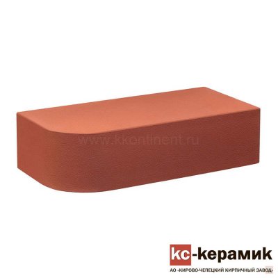 Кирпи облицовочный полнотелый КС-Керамик Красный фигурный