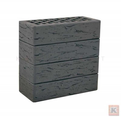 Клинкерный_кирпич_ЛСР_графитовый, поверхность рустик