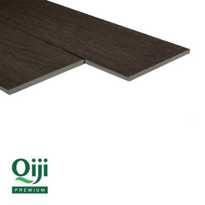 Террасная доска Qiji Premium полнотелая Венге размер 3000х150х18 мм
