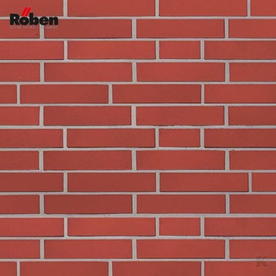 Клинкерная плитка под кирпич Roben_WESTERWALD-rot,-glatt-DF14