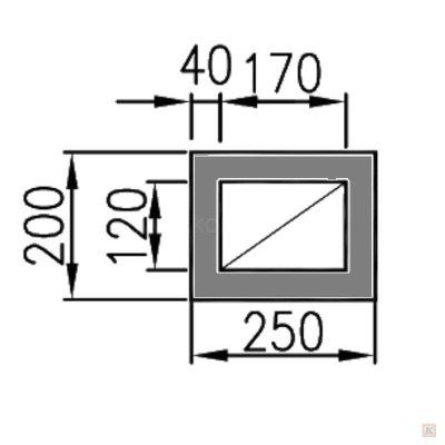 Размеры одноходового вентканала Schiedel VENT 20/25 высота 11 метров
