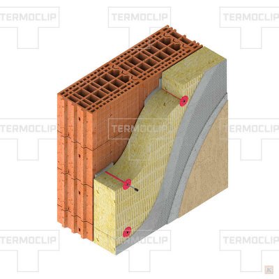 Крепление дюбеля Стена-1MS_Termoclip 120 мм