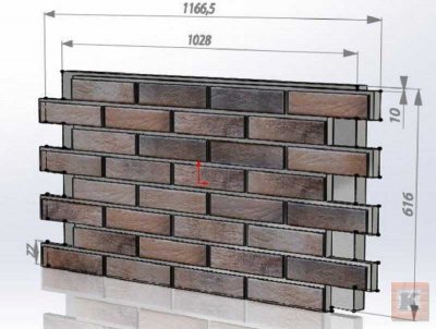 Термопанель BestPoint RETRO BRICK утеплитель ППУ_60 мм