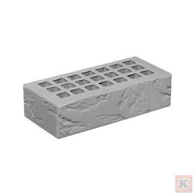 Кирпич_облицовочный_серый рустик 250х120х65 мм_1НФ_Железногорский_КЗ