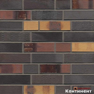 Кирпич клинкерный MUHR Kobalt Spezial Geflammt (№ 40) 290*90*40 мм