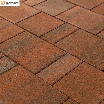 Бетонная тротуарная плитка BRAER Закат 60 мм, серия "Старый город Ландхаус"
