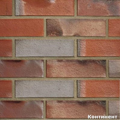 Немецкий клинкерный кирпич Oldenburg rot-bunt kohlebrand (арт. 8109), завод ABC 240*115*71 мм