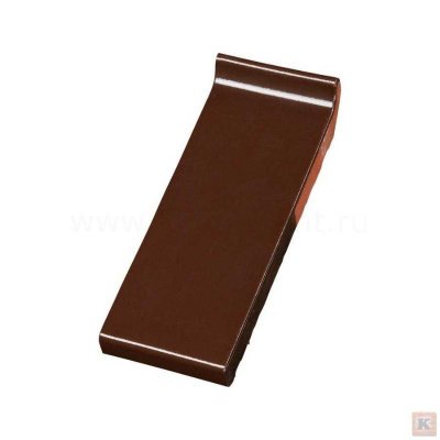 Оконный отлив 105x280x30 dark brown glazed темно-коричневый