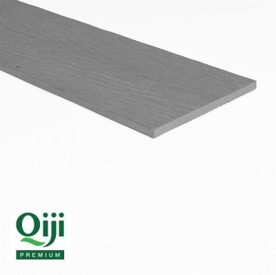 Террасная доска Qiji Premium полнотелая серый размер 3000х150х18 мм V2