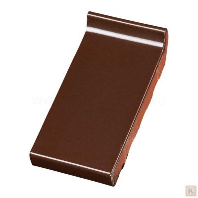 Оконный отлив 105x215x30 dark brown glazed темно-коричневый