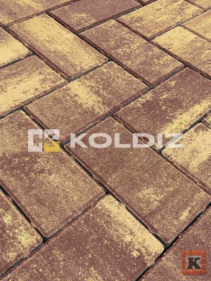 _Брусчатка Оникс Осенний 100x200х50 мм